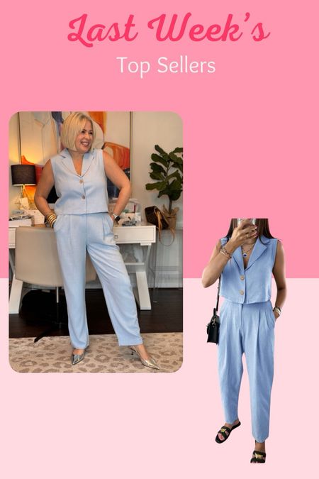 This two piece set from Amazon is so perfect for Easter! The blue is so pretty! 

Easter outfit, over 40 style, midsize fashion 

#LTKfindsunder100 #LTKmidsize #LTKover40