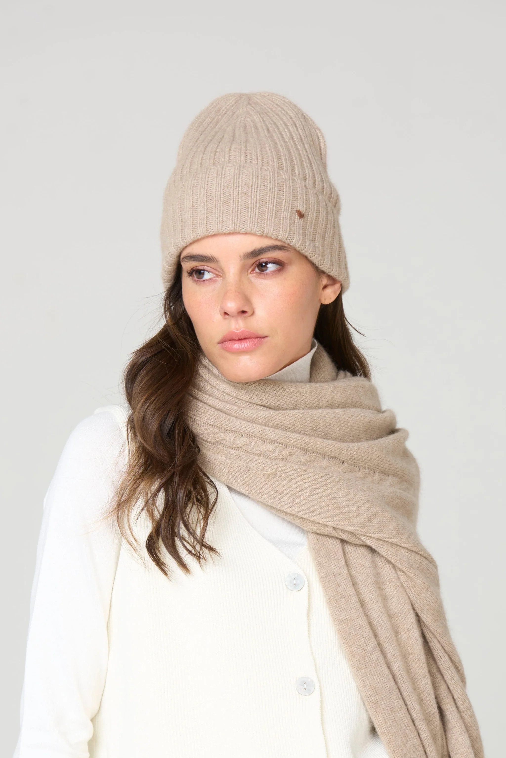 The Rib Beanie – Taupe | LǍOLAO STUDIOS