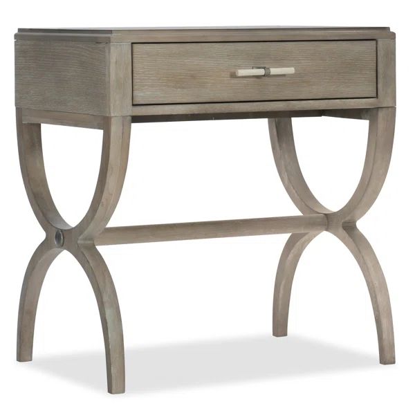 Affinity 29'' Tall 1 - Drawer Solid Wood Nightstand in Gray | Wayfair North America
