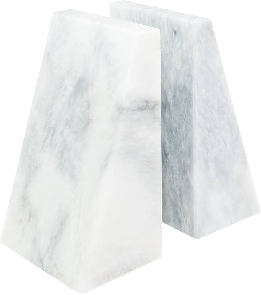 Ottimo Premium Polished Stone Marble 6" bookends for Bookshelf Decor, Home, Office or Kitchen She... | Amazon (US)