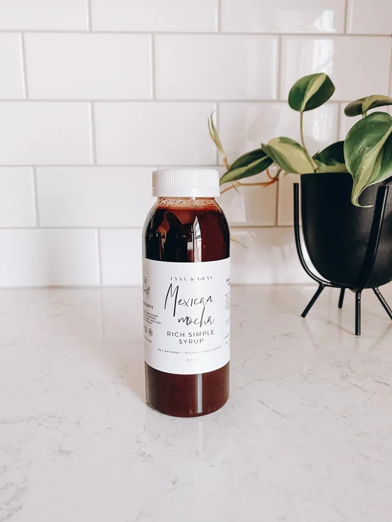 Mexican Mocha Syrup Made With Organic Cane Sugar  Homemade  | Etsy | Etsy (US)