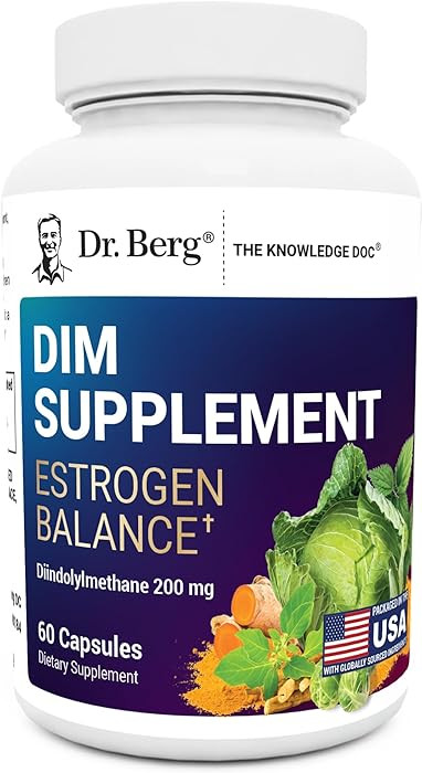 Dr. Berg DIM Supplement Estrogen Balance - Original Estrogen Supplement for Women with Diindolylm... | Amazon (US)