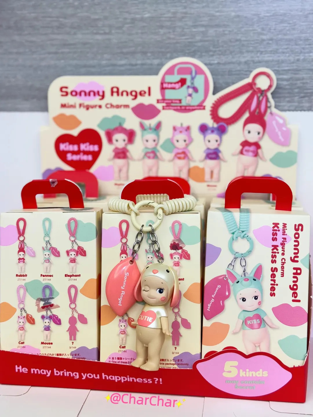 Authentic Sonny Angel Kiss Kiss Series Blind Box - Mini Figure Keychain - Confirmed Box Available... | Etsy (US)