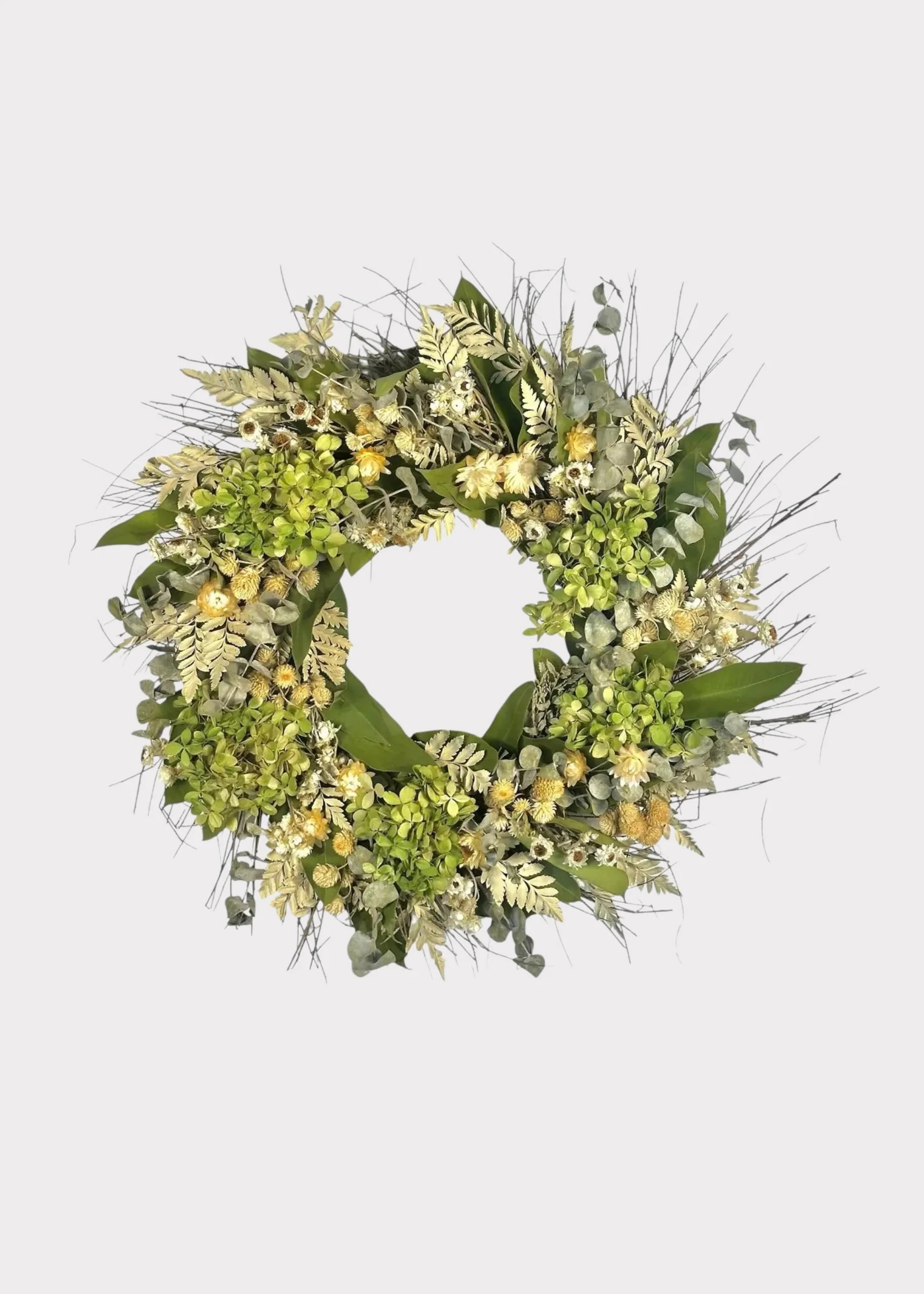 Dried Hydrangea Wreath | Natural Floral Wreaths | Afloral | Afloral