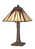Dale Tiffany TA70680 Cooper Accent Lamp, Antique Bronze and Art Glass Shade | Amazon (US)