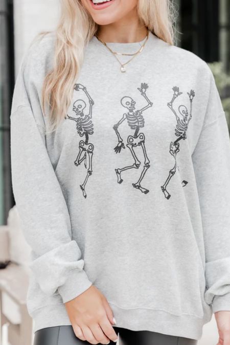 🩶💀 #Pinklily #Sweatshirt #Halloween #Skeleton

#LTKSeasonal #LTKunder50 #LTKstyletip