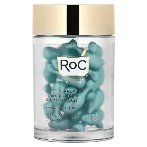 Multi Correxion, Hydrate + Plump, Night Serum Capsules, Fragrance-Free, 30 Biodegradable Capsules, RoC Y | Amazon (US)