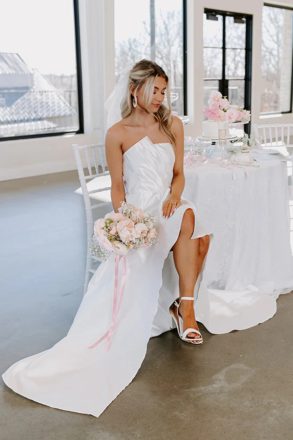 Lovely Moment Satin Maxi Dress | Impressions Online Boutique