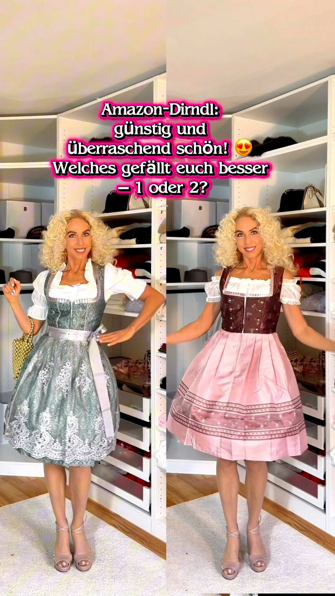Zwei günstige Amazon-Dirndl mit Petticoat – und ich hätte niemals gedacht, dass sie so gut sitzen! 😍

Ende September und im Oktober wird überall Oktoberfest gefeiert. Ich finde Trachten einfach zauberhaft: feminin, verspielt und modern. 👗✨

Welches Wiesn-Outfit gefällt euch besser: Dirndl 1 oder 2?

#Dirndl #AmazonDirndl #OktoberfestOutfit #WiesnOutfit #DirndlMitPetticoat #Trachtenmode #AmazonFashion

#LTKdeutschland #LTKkleider #LTKpartywear