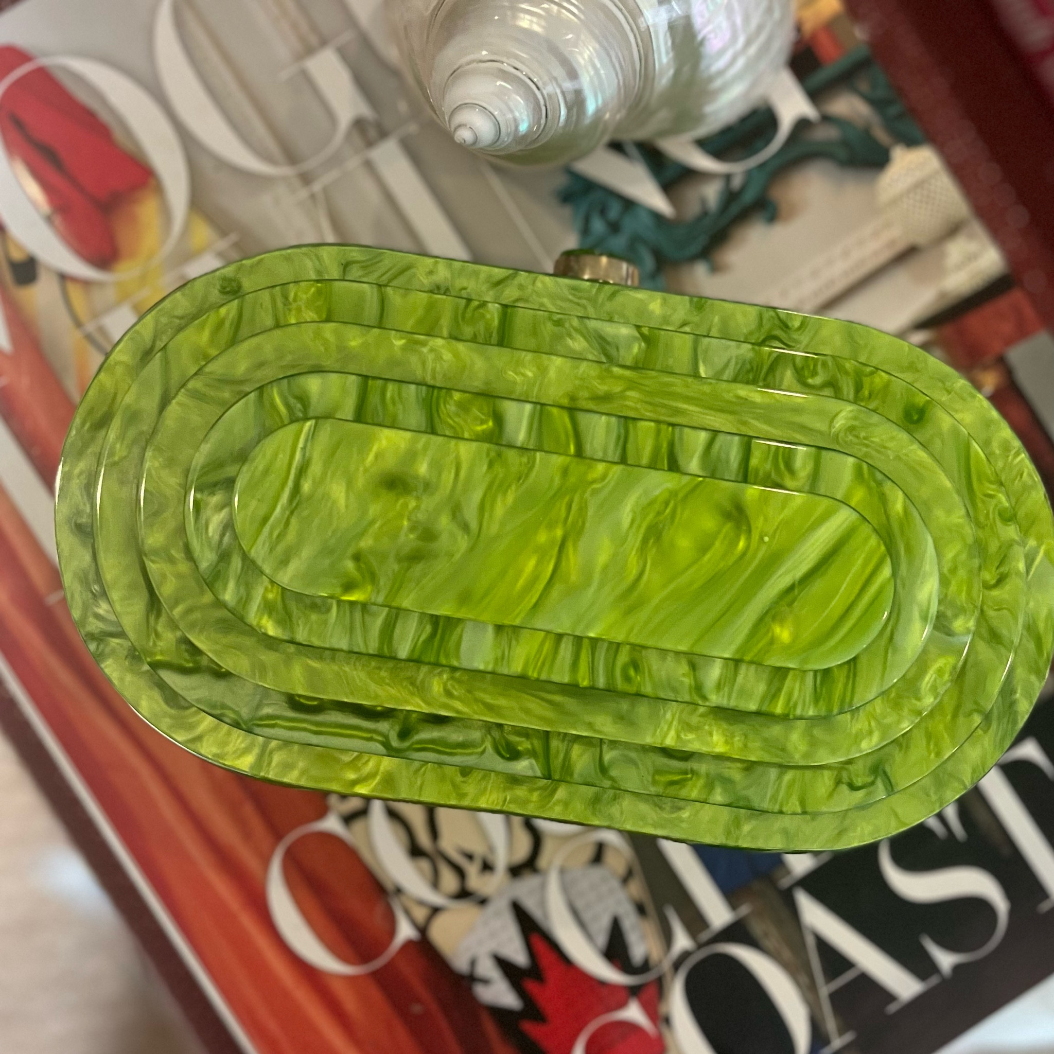 Pop of green…the easiest way…
Style Tip: 
A rich colored purse to a monochromatic look always makes a statement! 

#LTKover40 #LTKstyletip #LTKfindsunder50