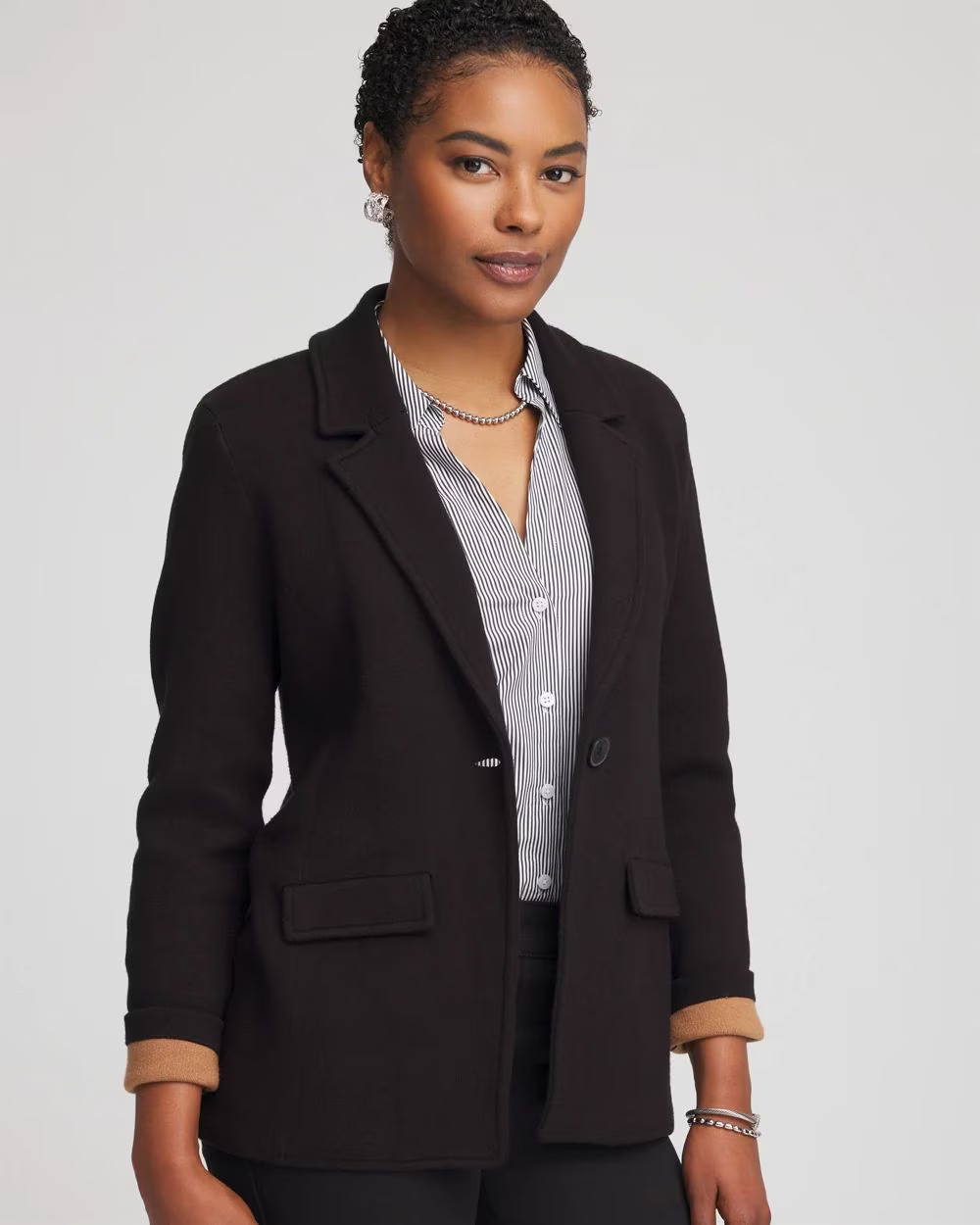 Single-Breasted Sweater Blazer | Chico's