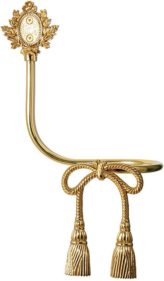 Curtain Holdbacks, Hemp Rope Bow Decoration Curtain Tiebacks, Brass Curtain Hook, Drapery Tieback... | Amazon (US)