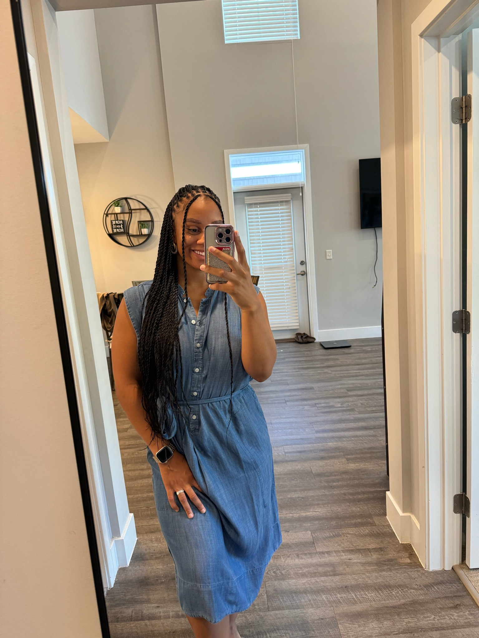 The perfect denim workwear dress for late summer/early fall!

#LTKWorkwear #LTKSeasonal