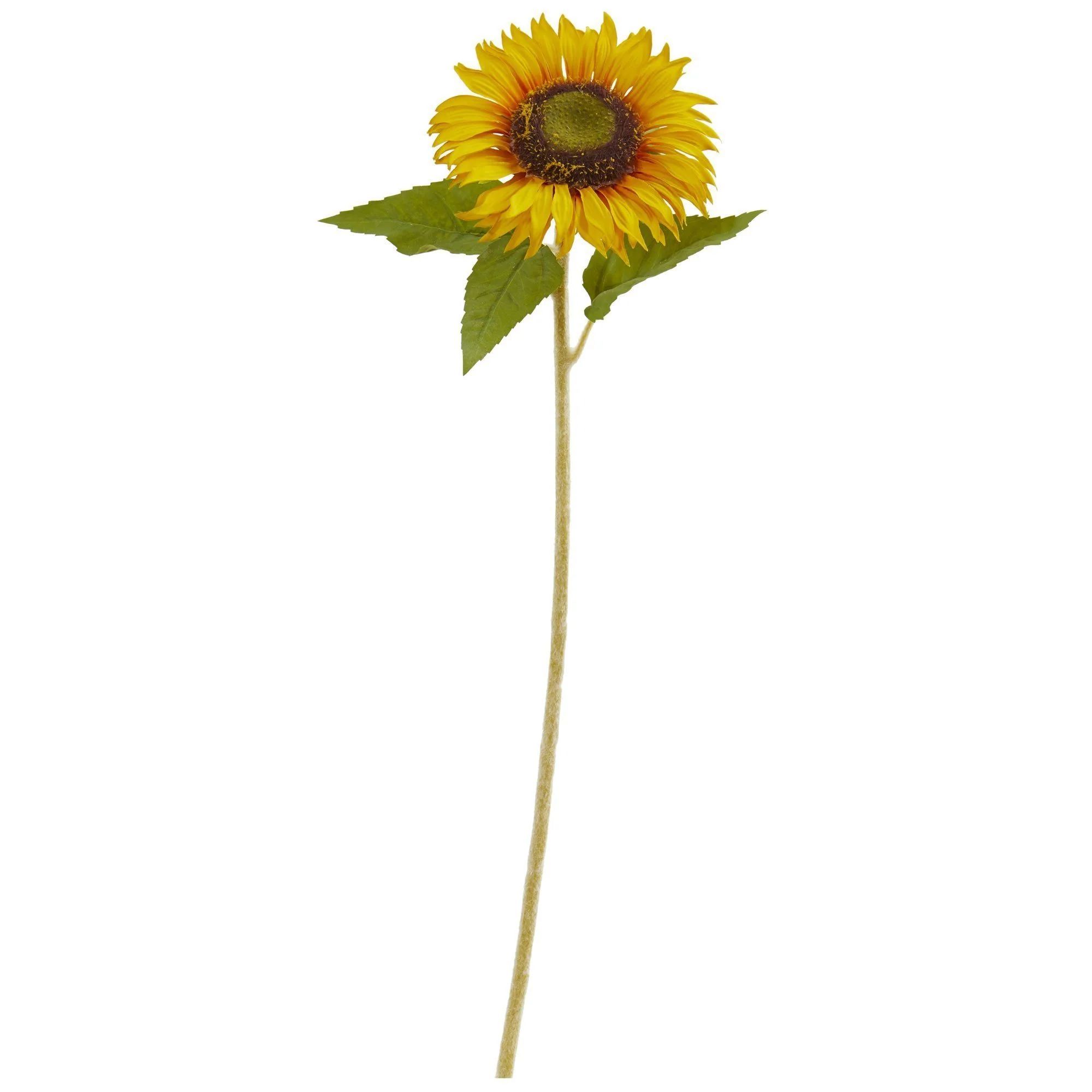 24” Sunflower Artificial Flower (Set of 12) | Nearly Natural