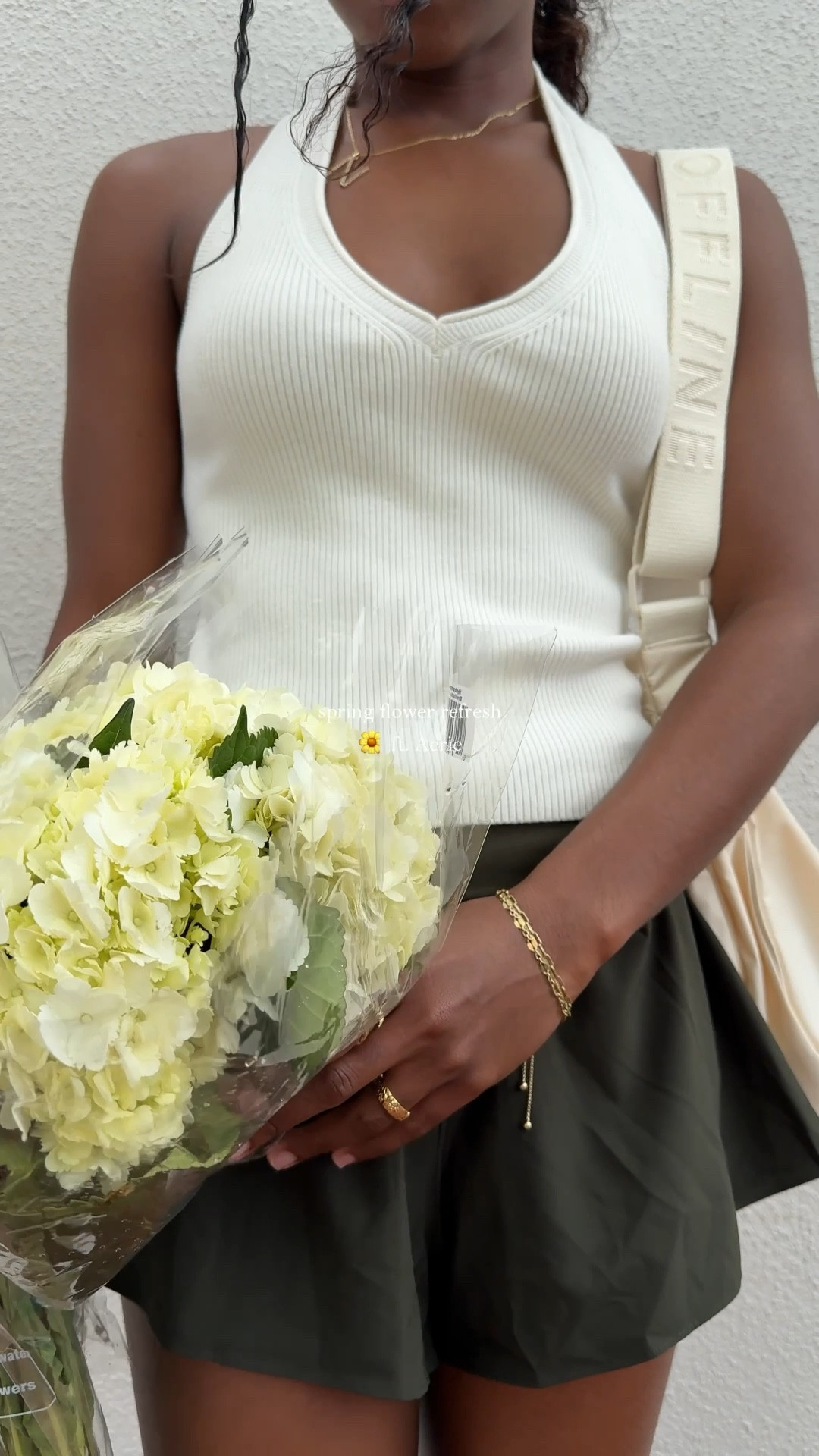 spring flower refresh ft. @Aerie 

• Aerie Sweater Halter Tank Top (Natural)
• Aerie Slim Rectangle Sunglasses (Brown)
• OFFLINE By Aerie Real Me Foldover Flowy Short (Olive Petal)
• OFFLINE By Aerie Sporty Crescent Bag (Natural)

#AerieREAL #AeriePartner #goingOFFLINE #ad #SpringFashion