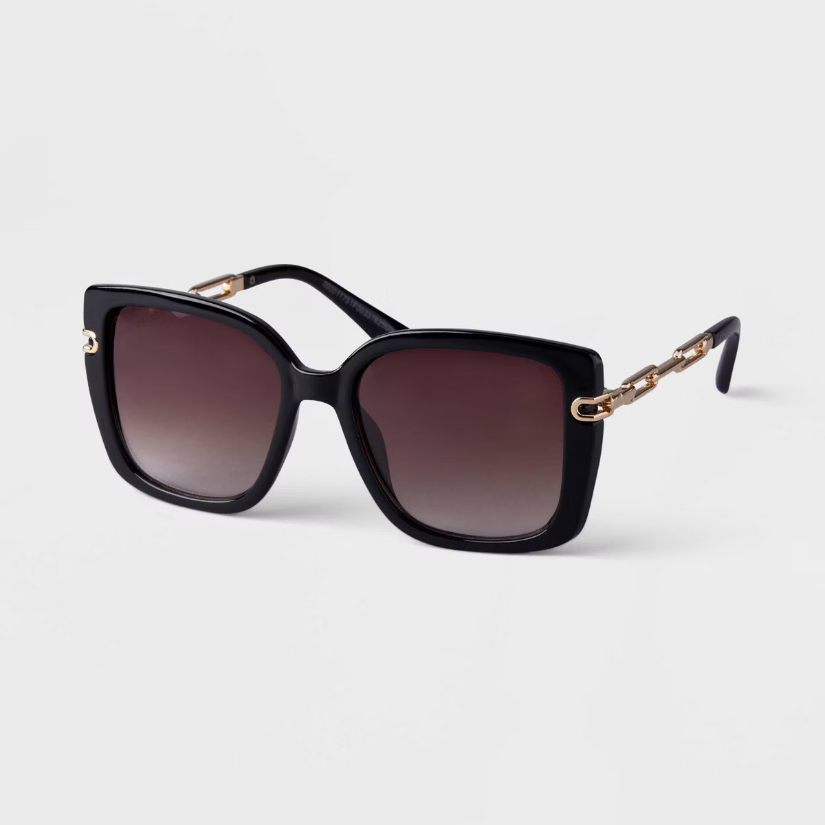 Women's Oversized Square Sunglasses - A New Day™ Black: Maximum UV Protection, Recycled Plastic... | Target