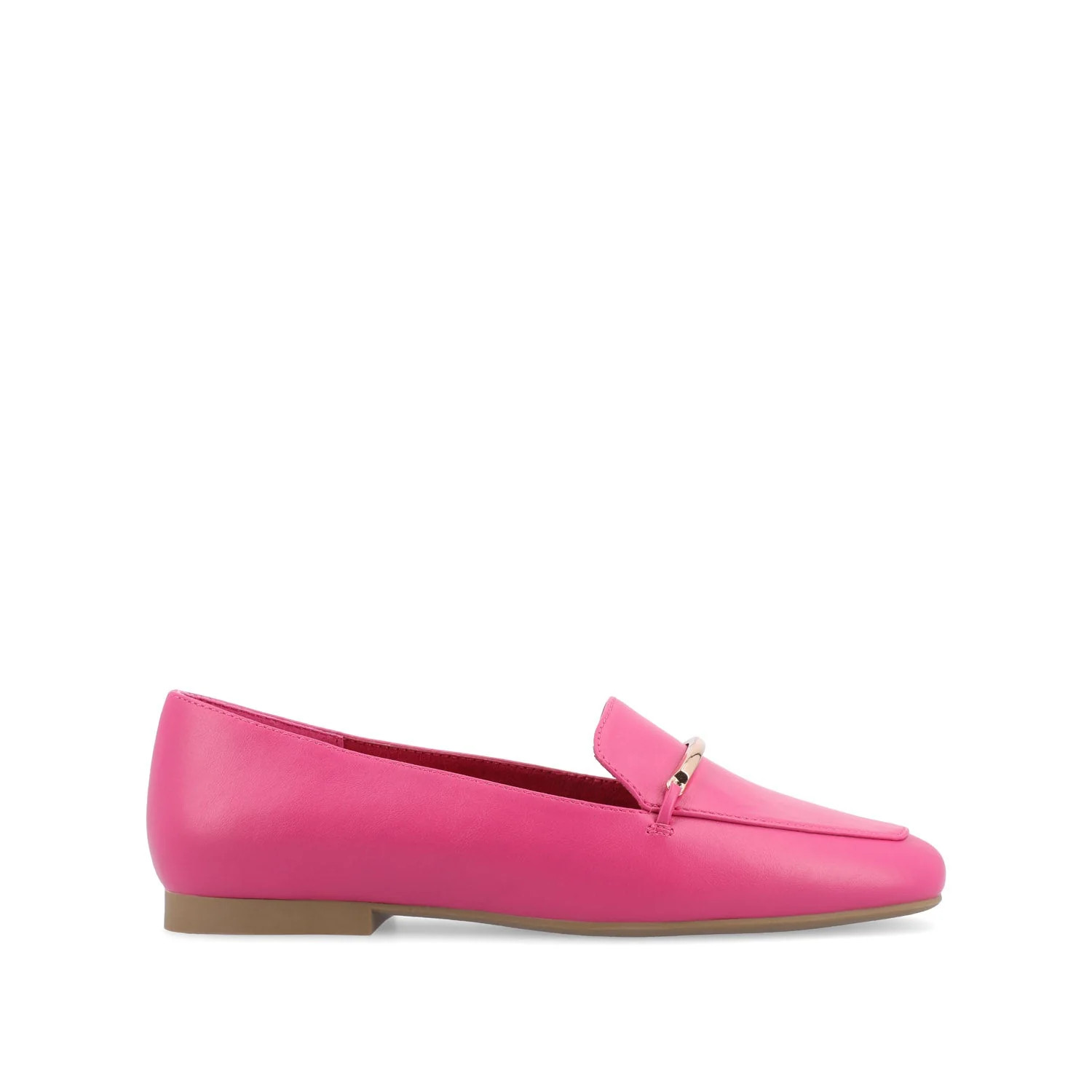 WRENN LOAFER FLATS IN VEGAN LEATHER - Fuchsia PU | Journee Collection