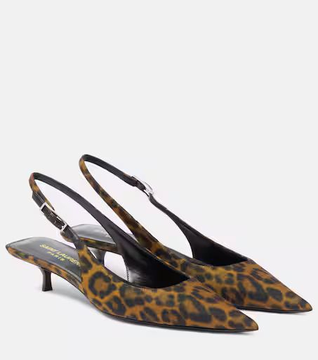 Cherish 30 leopard-print slingback pumps | Mytheresa (UK)