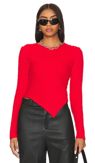 Melissa Sweater in Cherry Red | Revolve Clothing (Global)