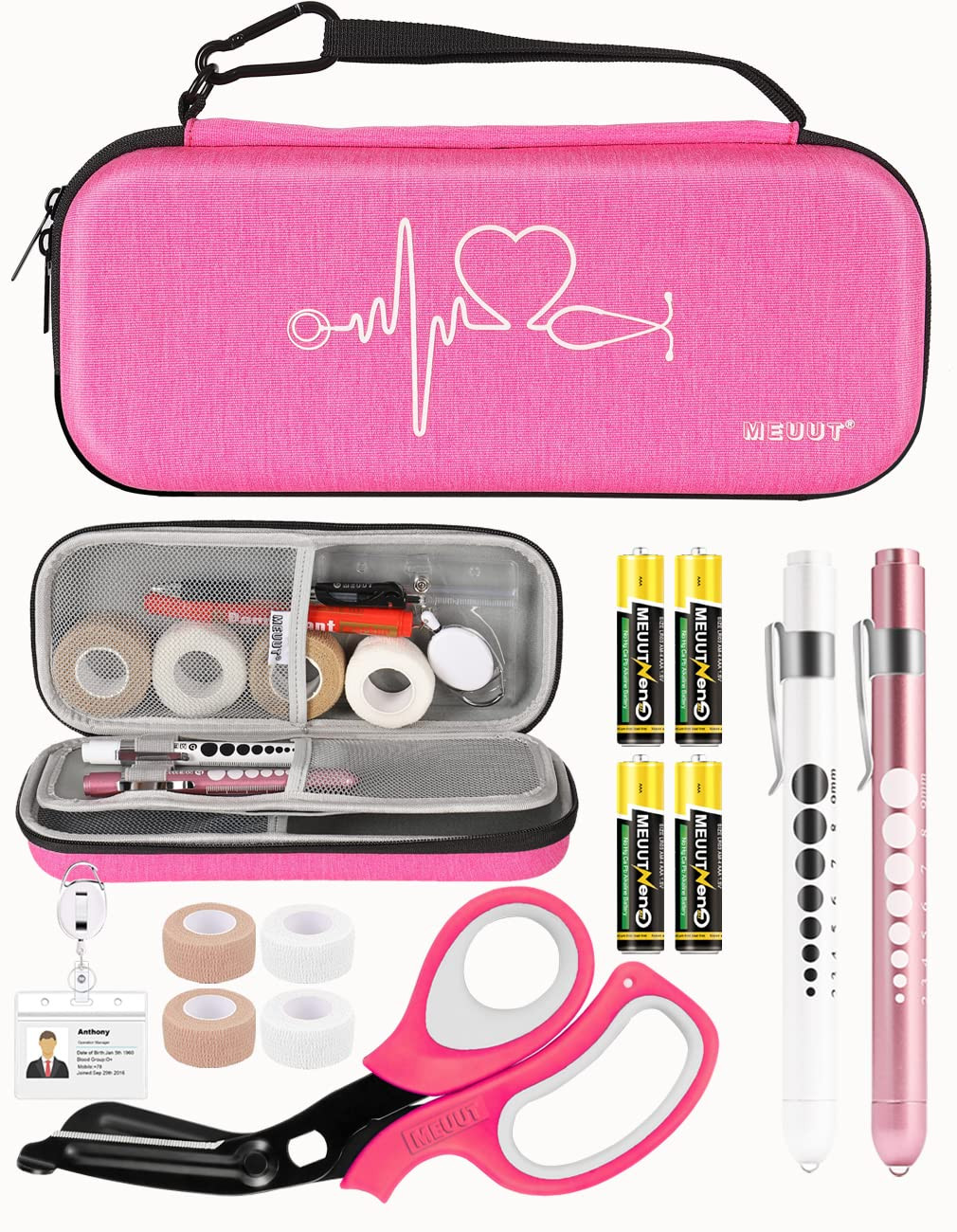 MEUUT 15 pcs Stethoscope Case Kit, Perfect Nurse Gift Include Stethoscope Case, Medical Scissors,... | Amazon (US)