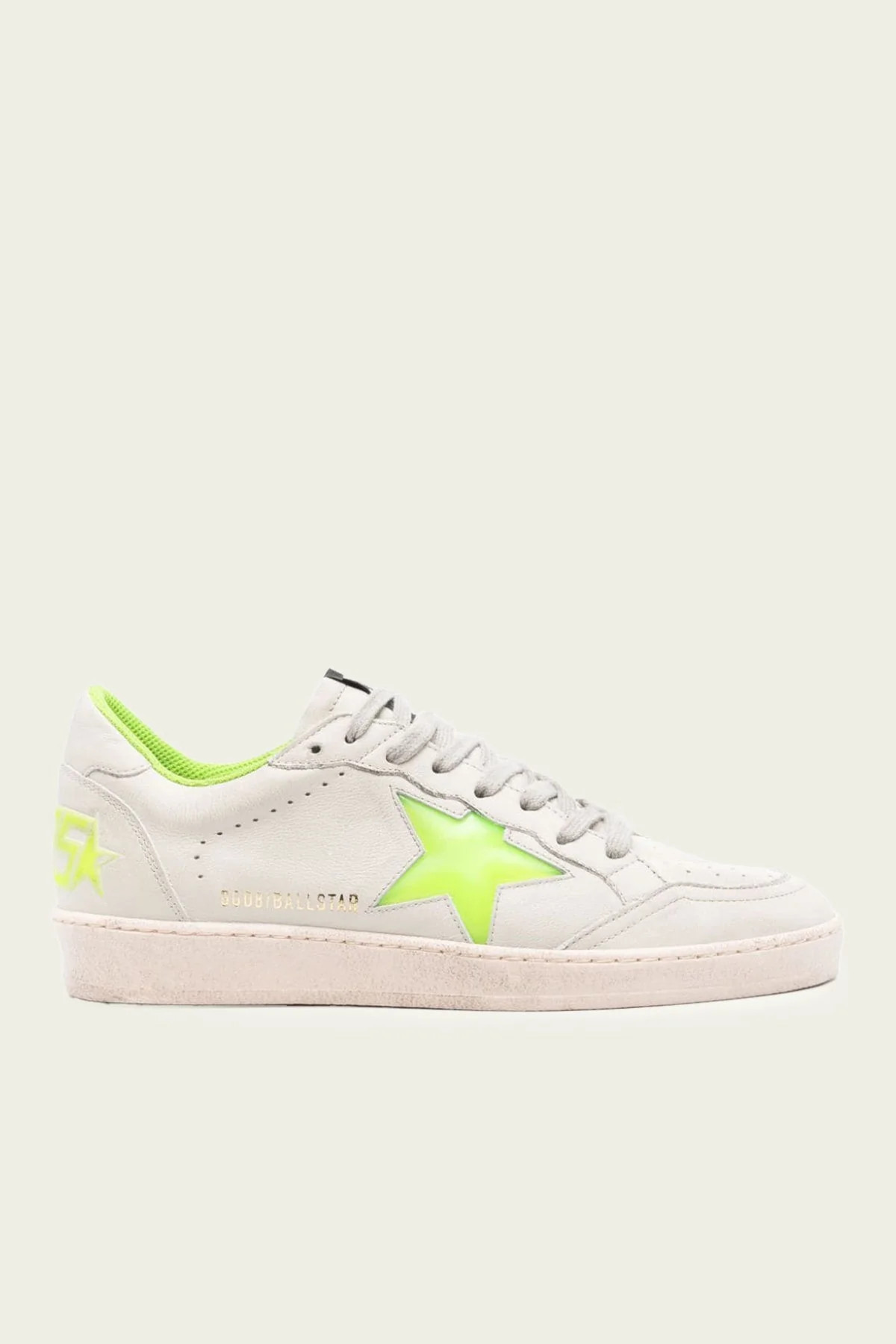 Ball-Star White Green Lime Leather Men Sneaker - US 10 | Shop Olivia