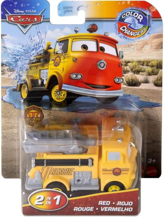 Cars Red Firetruck Color Changers! Expose to Water to Shift Colors! Diecast Childrens Toy | Amazon (US)