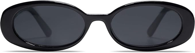 VANLINKER Polarized Retro Oval Sunglasses for Women and Men Small 90s Style VL9580 | Amazon (US)