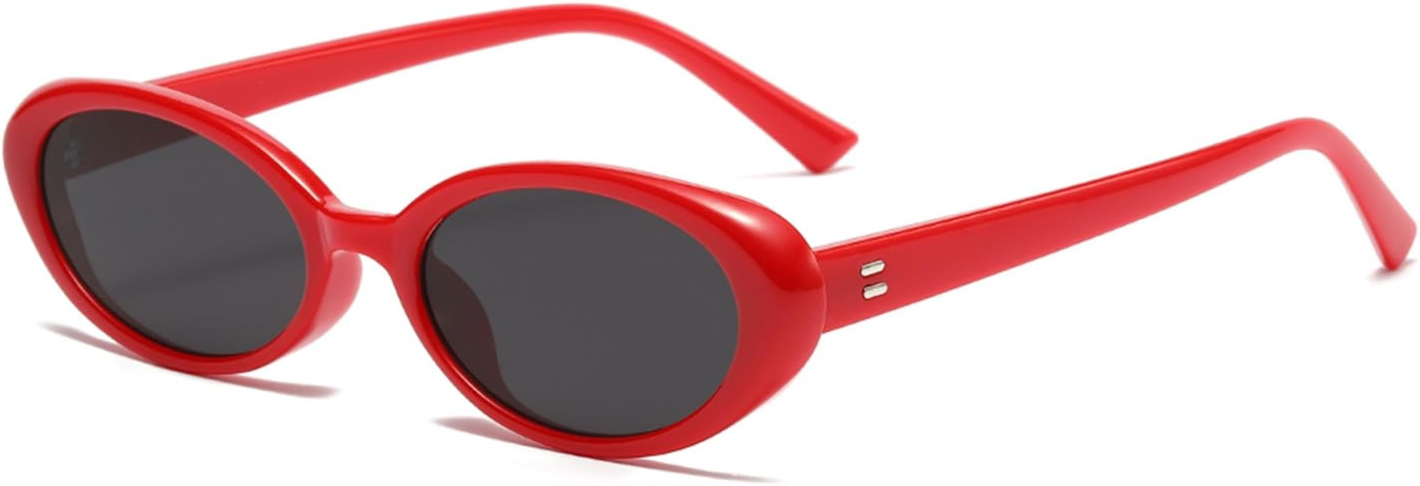 JieJieko Retro Oval Sunglasses for Women and Men Vintage Style Cat Eye Glasses UV400 Protection | Amazon (US)