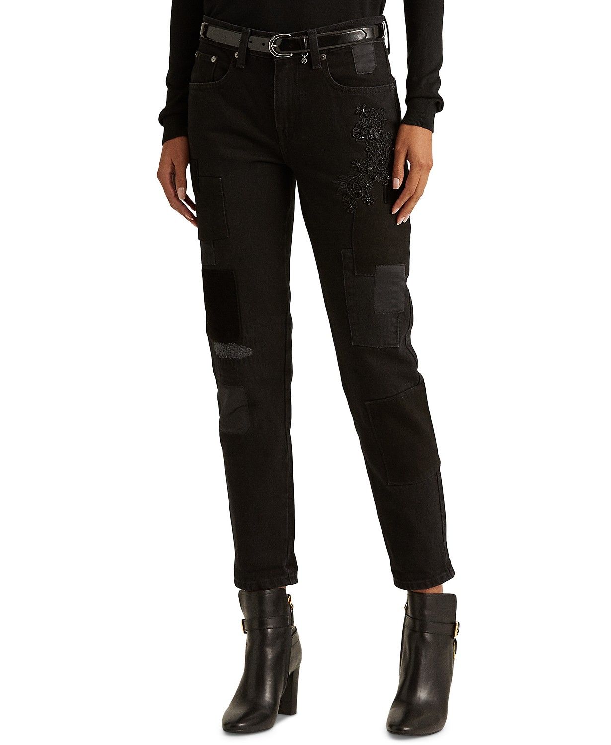 Patchwork Relaxed Tapered Jeans | Macys (US)