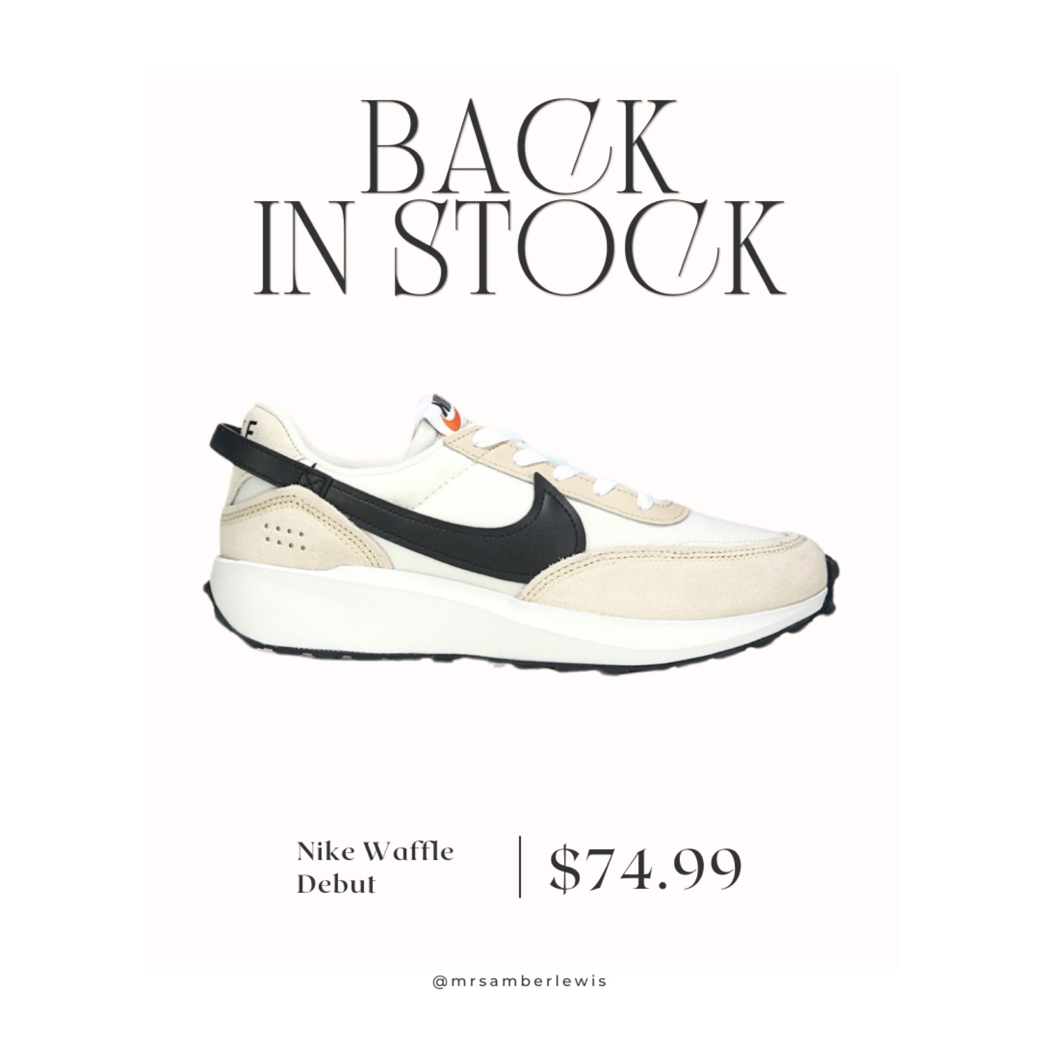 Nike Waffle Debut back in stock in the Black/ Sand color combo! There’s 14 colors and a ton of sizes still left! 

#LTKfindsunder100 #LTKshoecrush #LTKfitness