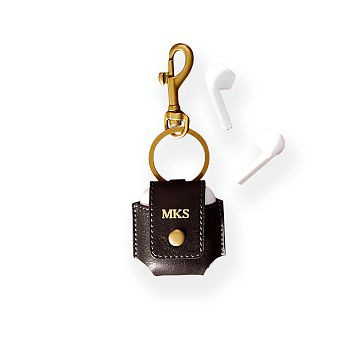 Keychain With Leather Case For AirPods | Mark and Graham