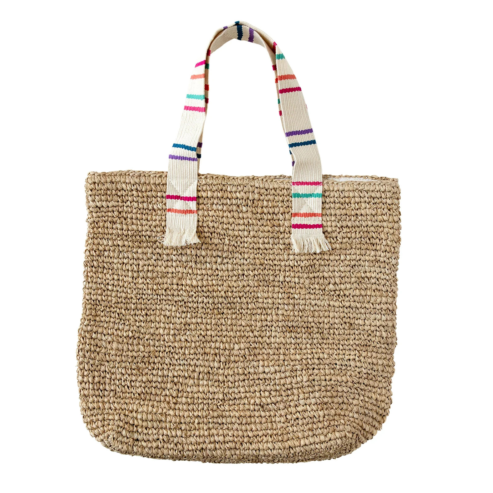Irma Large Raffia Tote | Gray and Fay