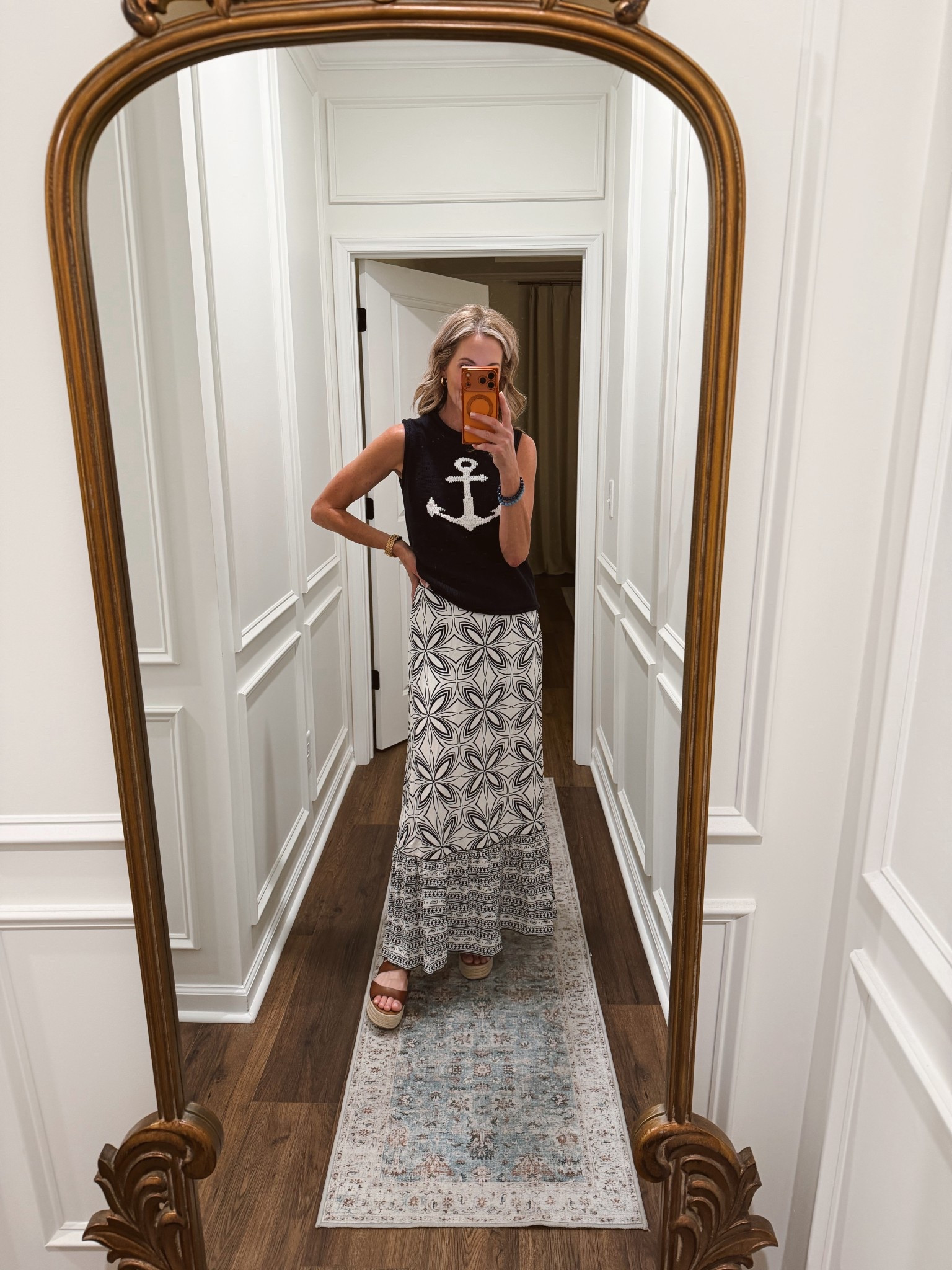 What do you get when you mix a Target new arrival with a Walmart new arrival… a perfectly put-together look 🤍⚓️ This anchor sweater is under $30 and I’m obsessed. Paired it with this Target maxi (size small, $35) that can be worn as a dress or styled as a skirt… we love options.

#LTKgrwm #LTKootd #LTKdayinmylife