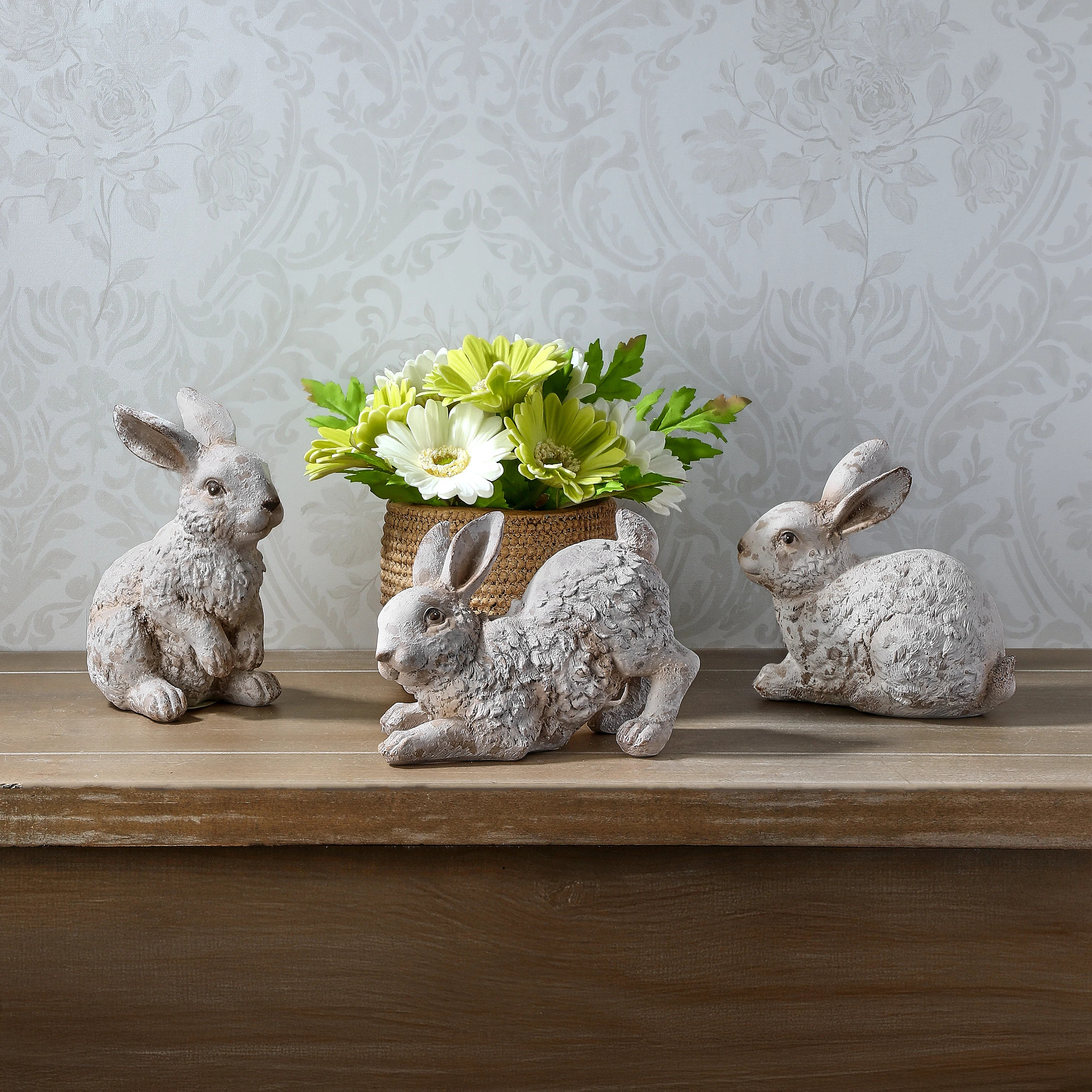 7" Resin Garden Bunny (Set of 3) | Wayfair North America