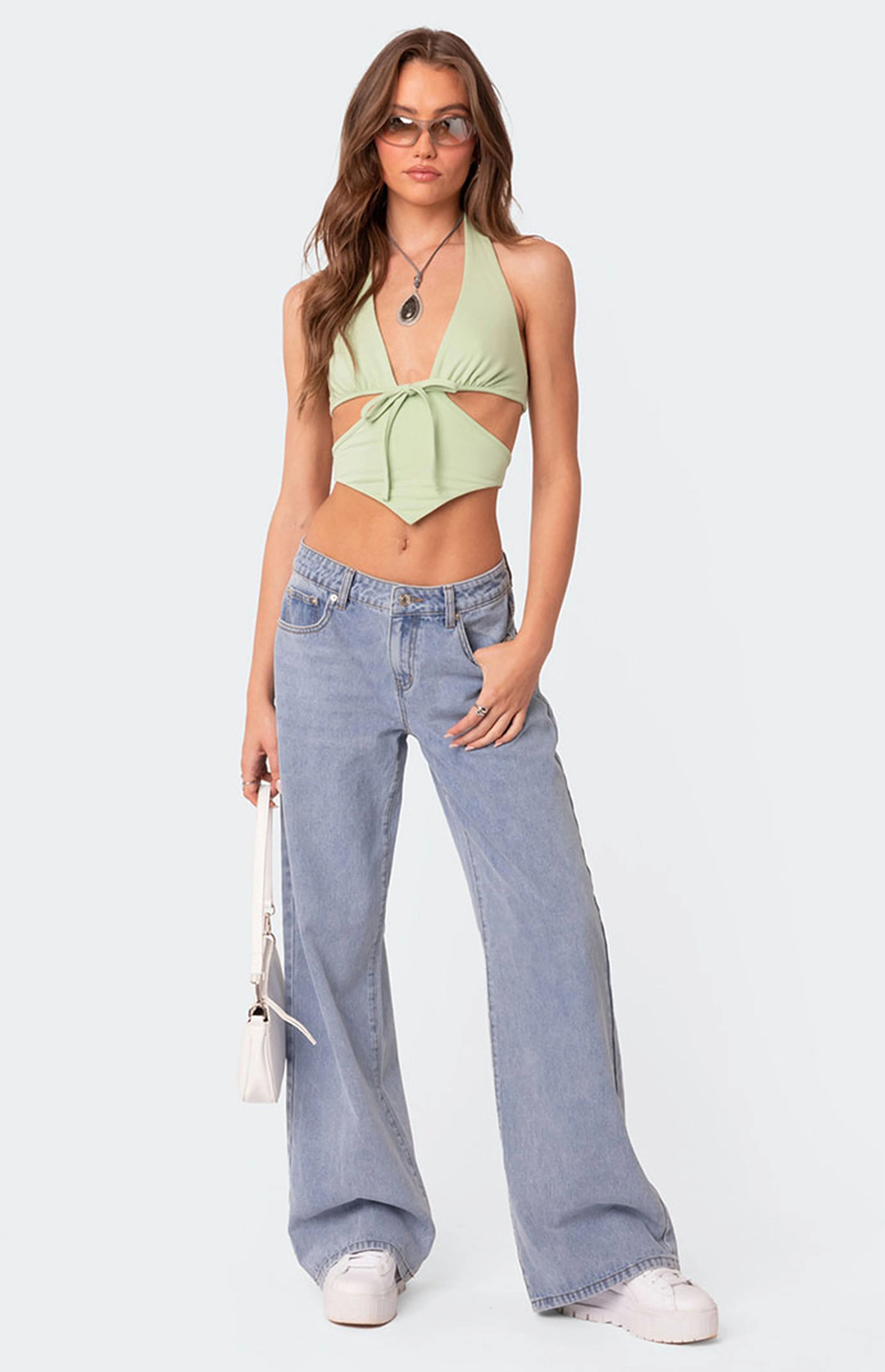 Edikted Raelynn Washed Low Rise Jeans | PacSun