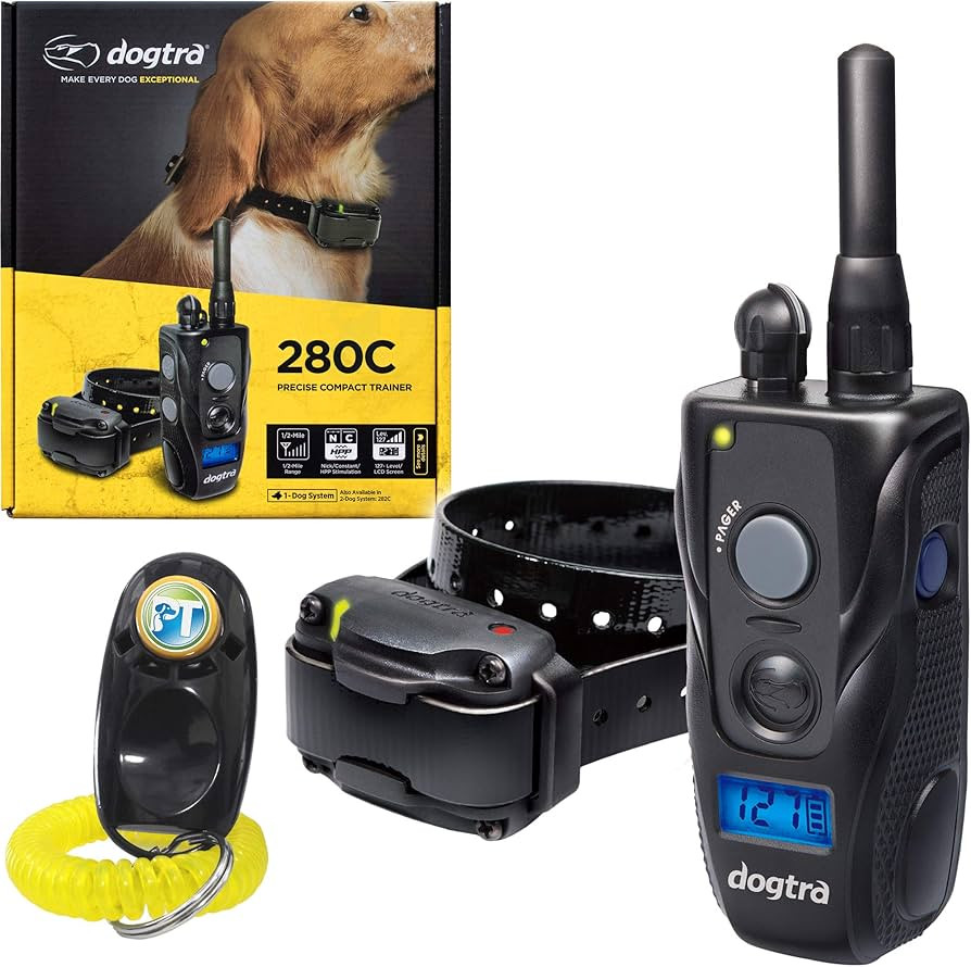 Dogtra 280C Remote Training E-Collar - 1/2 Mile Range - 127 Static Stimulation Levels, Vibration,... | Amazon (US)