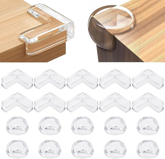 20 Pack Corner Protector Baby, Table Corner Protectors for Baby Guards Clear for Furniture Corner... | Amazon (US)