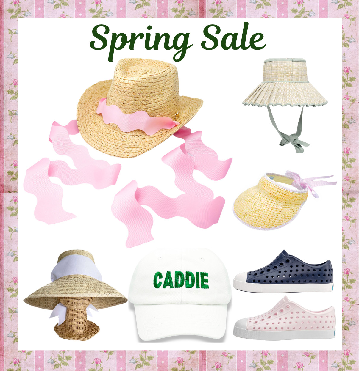 Spring sale on sunhats, visors, caddie hat, natives  

 #LTKSaleAlert #LTKSwim #LTKKids