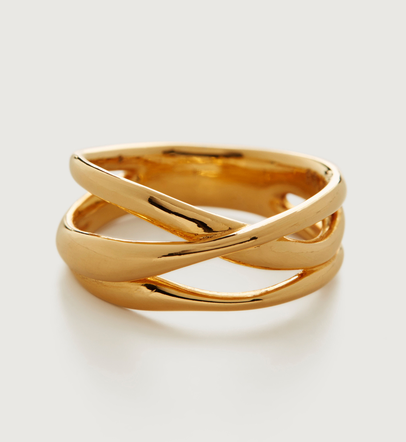 Nura Cross Over Ring | Monica Vinader (Global)