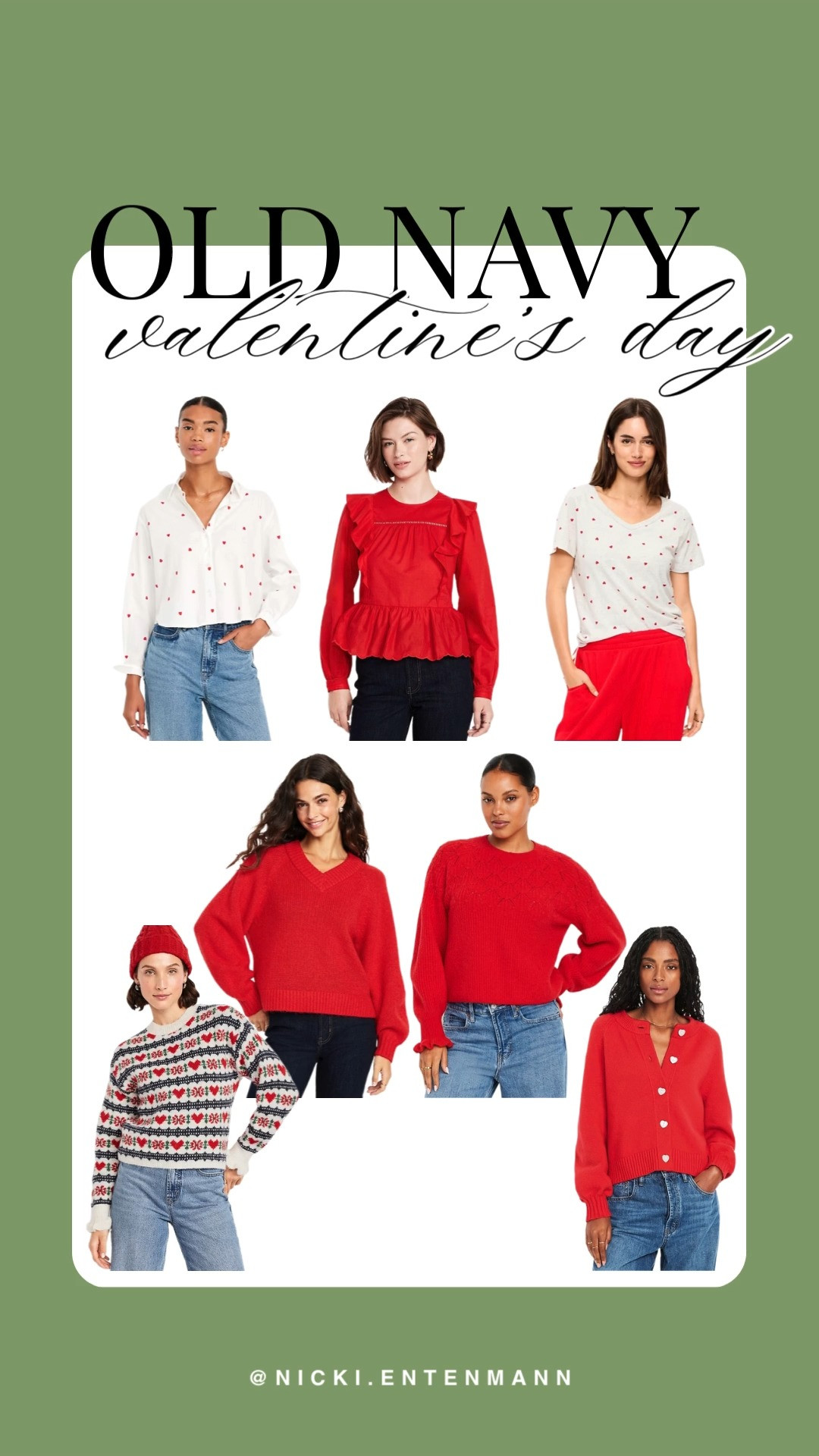 Old Navy Valentine’s Day edit sprinkles charm, playful vibes, and everyday comfort into looks that celebrate love with cheerful style and cozy confidence. #OldNavy #ValentinesDay #ValentinesEdit #LoveStyle #WardrobeRefresh #CasualChic #CozyStyle #EverydayStyle #StyleInspo #FashionFinds 

 #LTKootd #LTKSeasonal #LTKSaleAlert