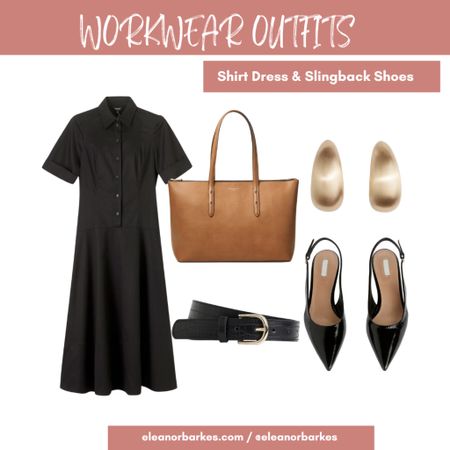 Workwear outfit: shirt dress and slingback heels
Black outfit
Petite fashionn


#LTKover40 #LTKeurope #LTKworkwear