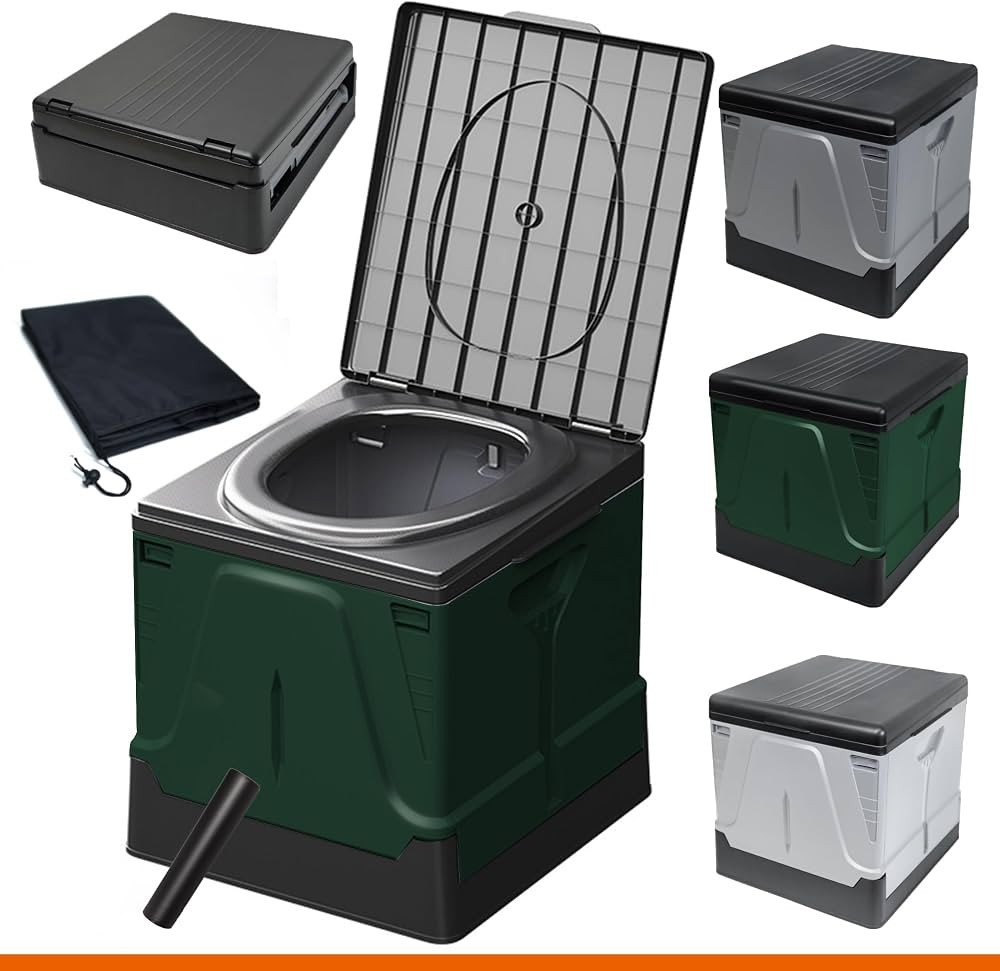 Portable Outdoor Toilet for Camping, RV, Travel | Emergency Toilet for Car, Hiking, Beach & Long ... | Amazon (US)