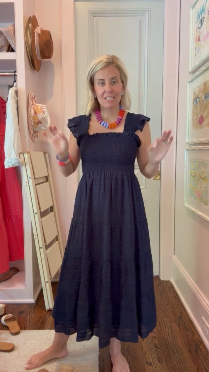 The Nap Dress has been a favorite of mine for years! It’s just such a classy and flattering look. I wear XS in this dress and 7/8 in sandals. 
*use Catherine20 at A+B

#LTKstorytime #LTKmomlife #LTKOver40