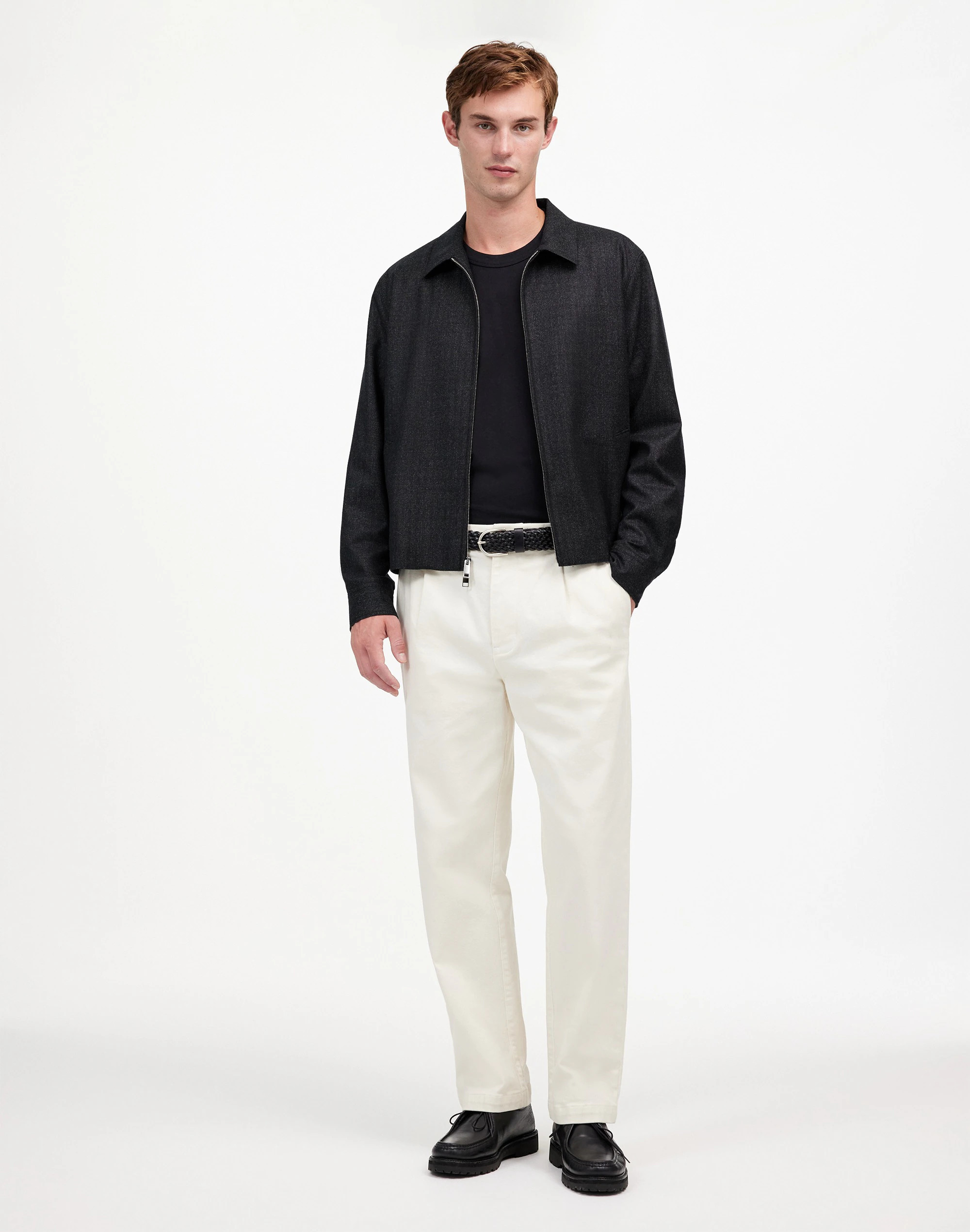 Wool Zip-Front Jacket in Italian Fabric | Madewell