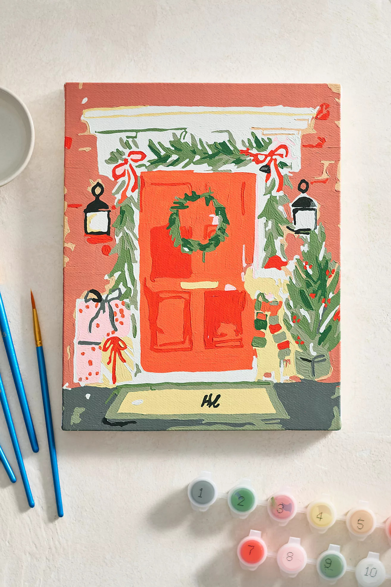 Red Door Paint by Numbers Kit | Anthropologie (US)