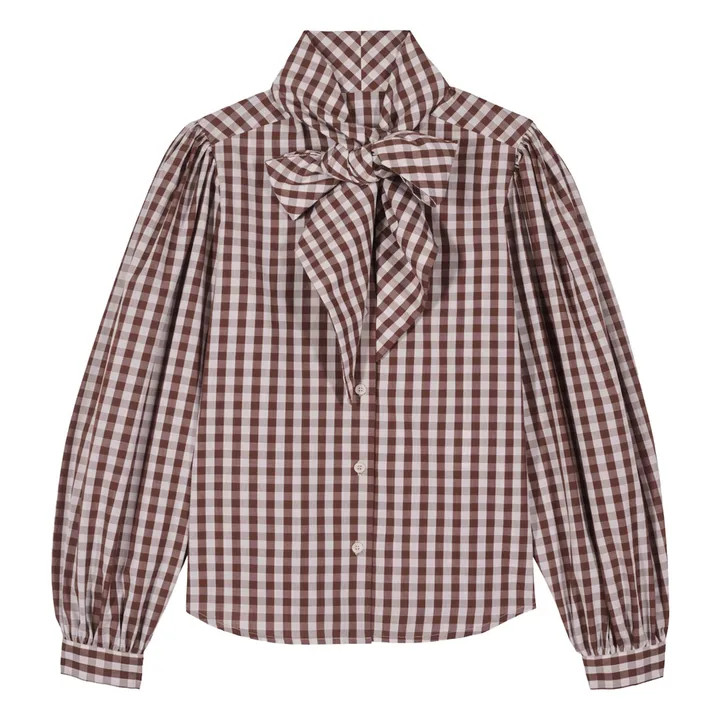 Fairytale Bluse Vichy | Braun | Smallable