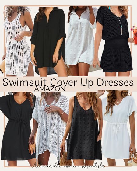 Swimsuit Cover Up Dresses from Amazon! Crochet dress, black mini dresses, and white dresses! 

#LTKswim #LTKunder100 #LTKFind