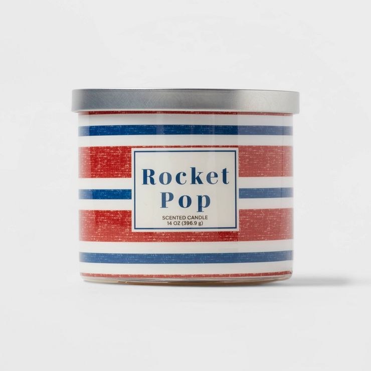 14oz Rocket Pop with Metal Lid Candle Off-White - Threshold™ | Target