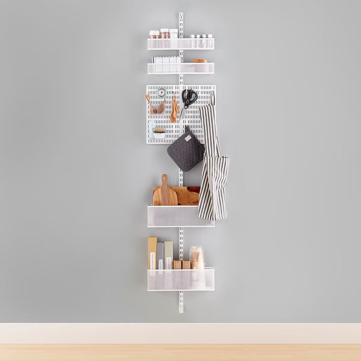 Elfa Utility Entryway Wall Mounted Rack | The Container Store