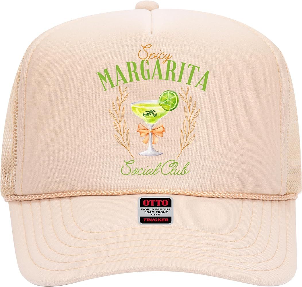 Spicy Margarita Social Club Trucker Hat - Premium Snapback for Men and Women - Margs Tequila Drin... | Amazon (US)